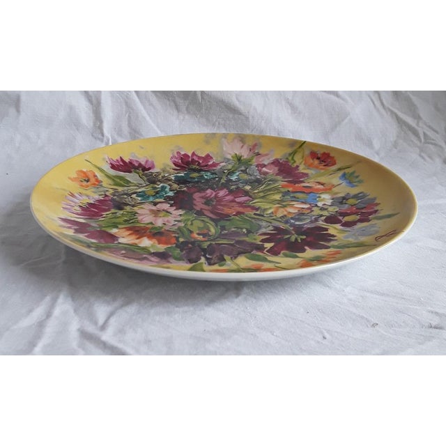 Vintage Wall Plate by Anneliese Rothenberger for Fürstenberg, 1970s, in Very Good conditions. Designed 1970 to 1979 This...