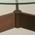 Wood French Brutalist Round Wood + Glass Coffee Table, 1960s For Sale - Image 7 of 8