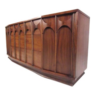 Mid-Century Walnut Perspecta Style Dresser For Sale