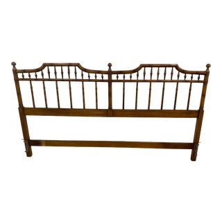 Vintage King Faux Bamboo Mid Century Modern Headboard For Sale
