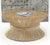 Mid-Century Modern white wash finish bamboo sheaf base coffee table by McGuire.