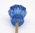 Pair of Vintage 1.125 In. Blue Glass Cabinet Knobs For Sale - Image 6 of 6
