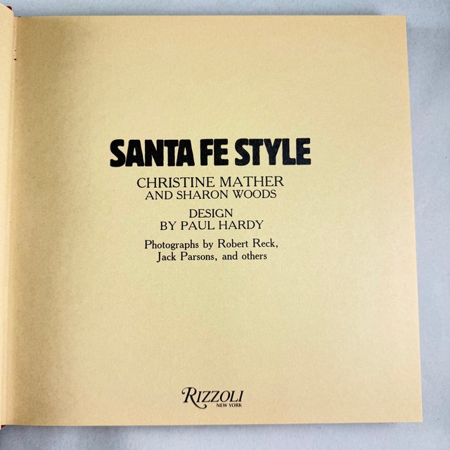 Spanish Santa Fe Style by Christine Mather, Rizzoli First Edition Hardbound Book 1986 For Sale - Image 3 of 9