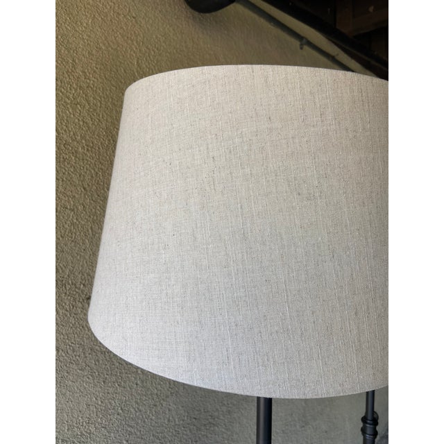 Bronze Pottery Barn Chelsea Metal Adjustable Floor Lamps - A Pair For Sale - Image 8 of 11