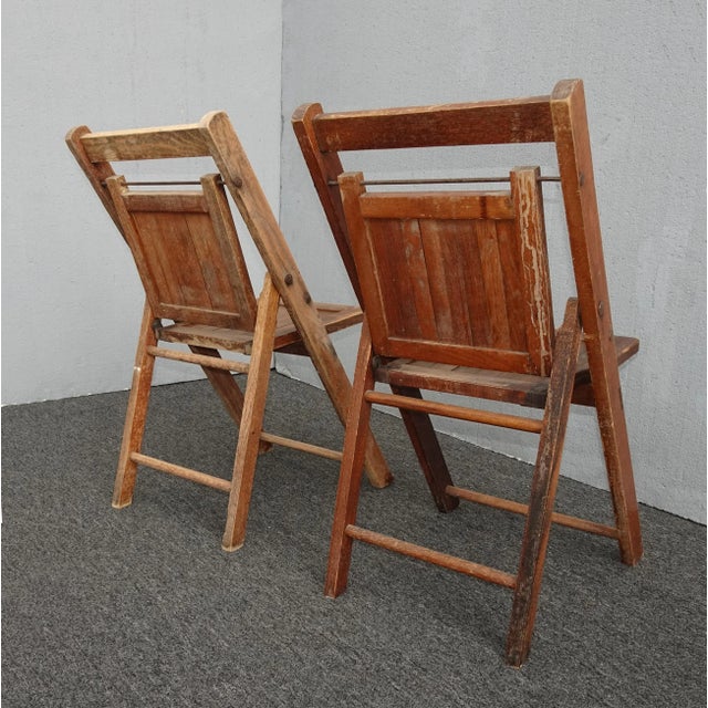 Antique Wooden Folding Child Chair or Doll Chair ~ French Farmhouse Chic 1of2 For Sale - Image 10 of 10