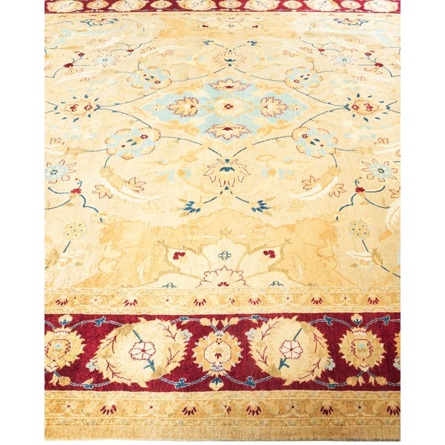Solo Rugs Mogul, One-of-a-Kind Hand-Knotted Area Rug - Ivory, 8' 2" x 10' 4" For Sale - Image 4 of 8