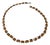 Art Deco Orange Square Cut Paste Choker, 1920s For Sale