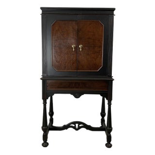 Vintage Radio Bar Cabinet WIth Drop Front Service For Sale