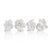 2020s 4-Piece Cameo Porcelain Flower Vase Set For Sale - Image 5 of 5