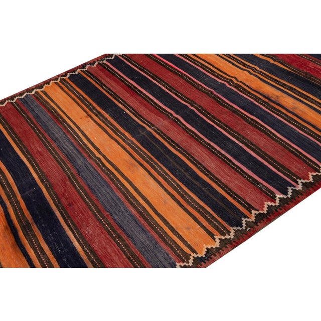 Mid-20th Century Vintage Kilim Runner Rug 5' 2" X 10' 10''. For Sale - Image 11 of 13