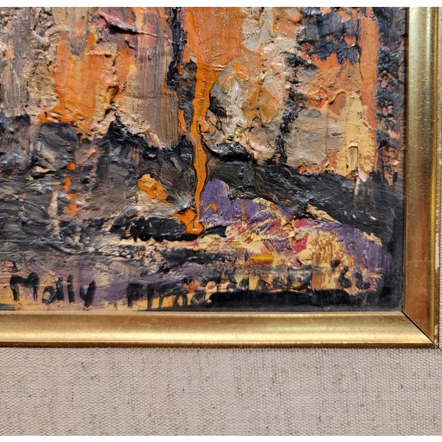 Molly F. Crowd of Women in Abstract -1962 Oil Painting For Sale In Los Angeles - Image 6 of 10