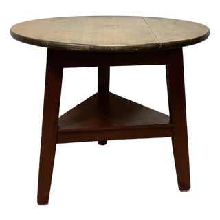 Antique English Pine Cricket Table For Sale