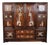 Vintage Chinese Huali Rosewood "Antiques" Mother-of-Pearl Inlaid Cabinet / Sideboard For Sale