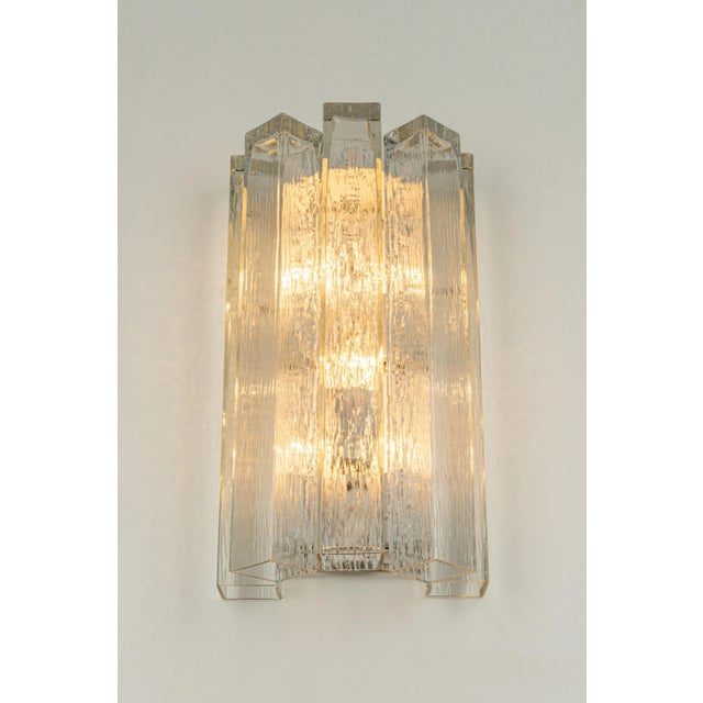 Large Brass and Murano Glass Wall Sconces from Doria, Germany, 1960s, Set of 2 For Sale - Image 8 of 12
