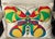 Mid-Century Modern Rectangular Accent Pillow With Quilted Mod Graphic Butterfly Design Circa 1970 For Sale - Image 4 of 9