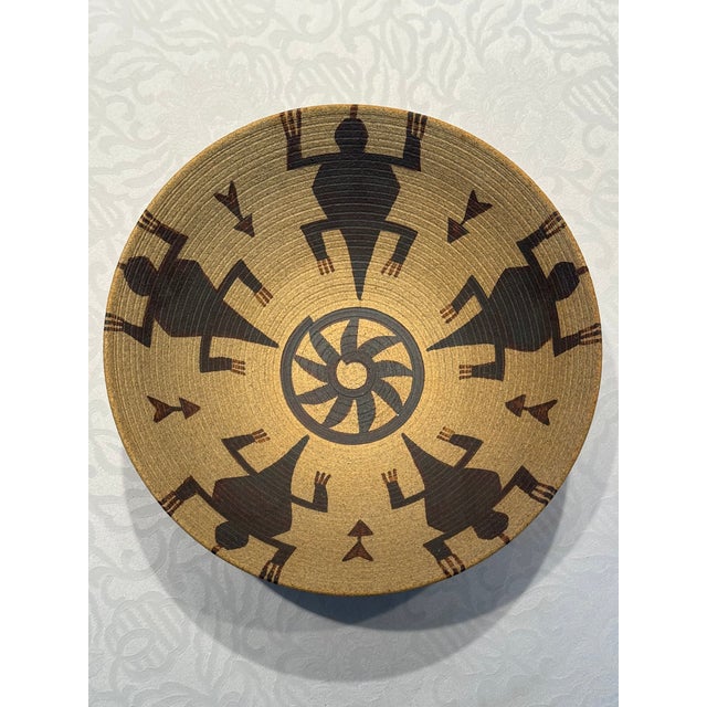 This vintage David Salk bowl is being offered by original owner. It comes with its own custom metal stand, 2" high. It was...