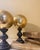 Wood Late 20th Century Golden Sphere Decorative Sculpture For Sale - Image 7 of 7