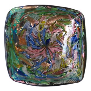 Italian Murano Art Glass Bowl, Tutti Frutti, Midcentury Modern Design, Mid-20th Century, Italy For Sale