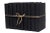 Booth & Williams Decorative Books - Onyx Linen Wrapped Book Bundle - 1 Foot of Black Books For Sale - Image 4 of 4