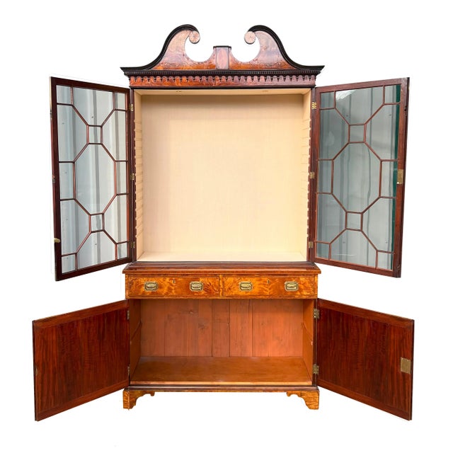 Wood George III Satinwood Cabinet For Sale - Image 7 of 12