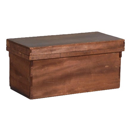 Antique Japanese Wooden Chest For Sale