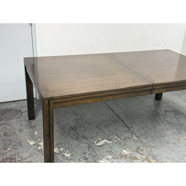Asian Crate & Barrel Maria Yee BambooTimbre Extension Dining Table For Sale - Image 3 of 12
