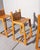 Vintage Studio Handcrafted Oak Counter Stools by John M. Toy - Set of 3 For Sale - Image 12 of 15