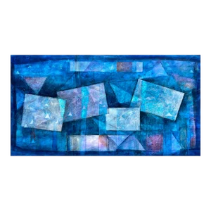 1980s Maxine Linney Abstract Painting and Collage