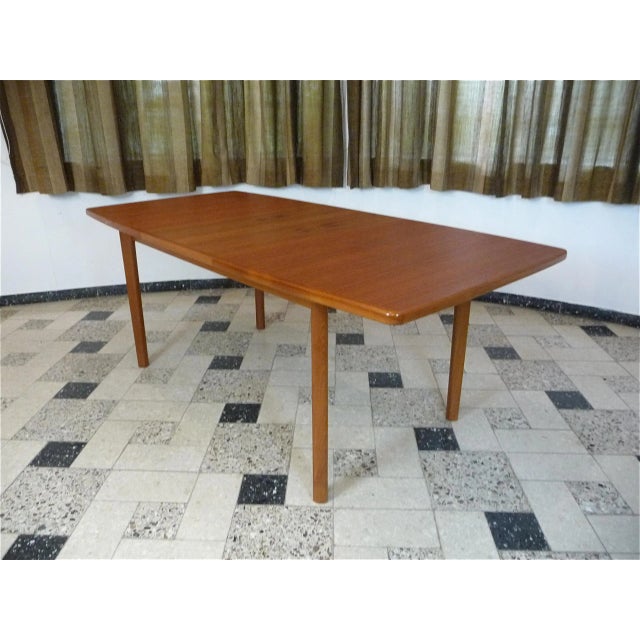 Danish Extending Teak Dining Table, 1960s For Sale - Image 11 of 11