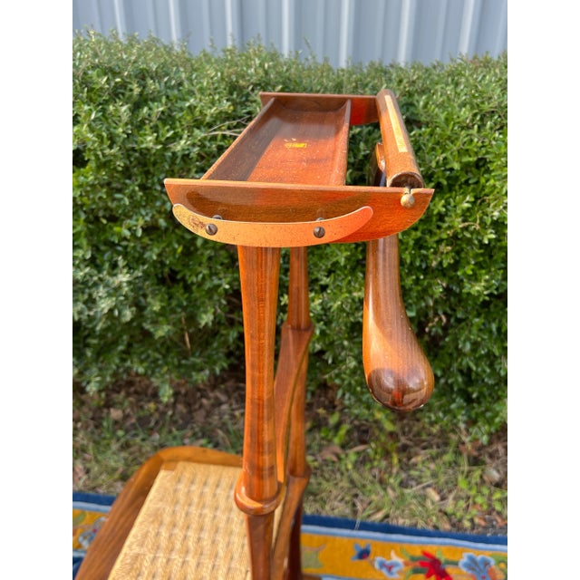 Italian Mid-Century Modern Beech Valet Chair by Spqr For Sale - Image 11 of 11