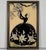 Collection of Three Silhouette Foil Pictures for your consideration. The largest framed silhouette picture measures...