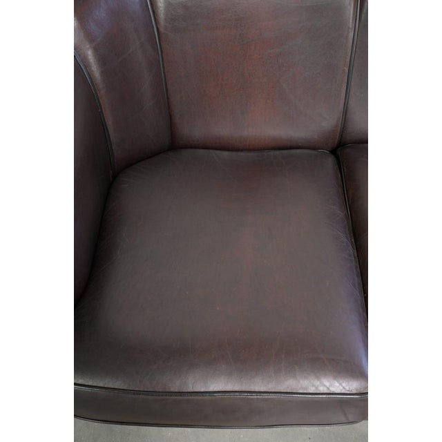 1990s Three-Seater Sofa in Sheepskin Leather For Sale - Image 5 of 15