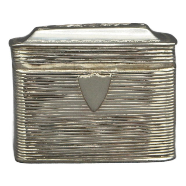 1873 Hallmarked Dutch 833 Standard Silver Scent Box For Sale