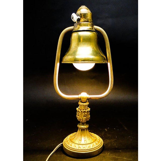Empire Style Glass and Metal Desk Lamp, France, Early 20th Century For Sale - Image 13 of 18