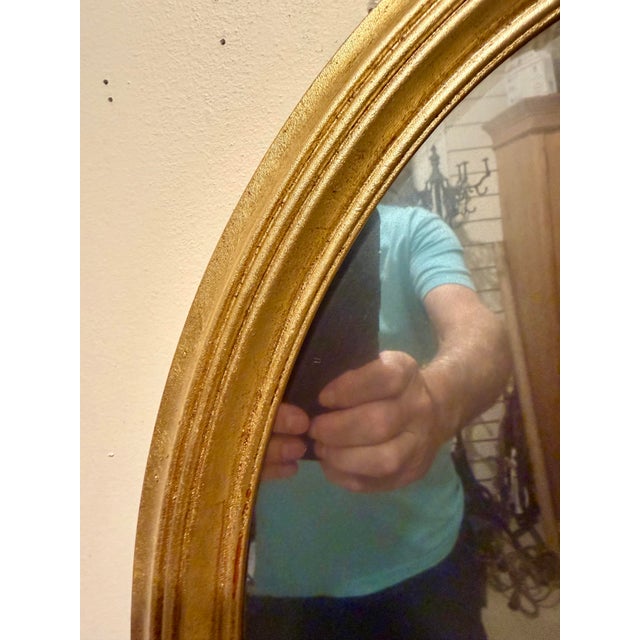 Vintage Gilt Italian Mirror With Distressed Mirror Glass For Sale - Image 10 of 11