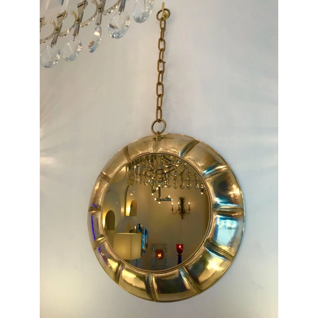 Contemporary Chain Brass Mirror, Italy For Sale - Image 6 of 8