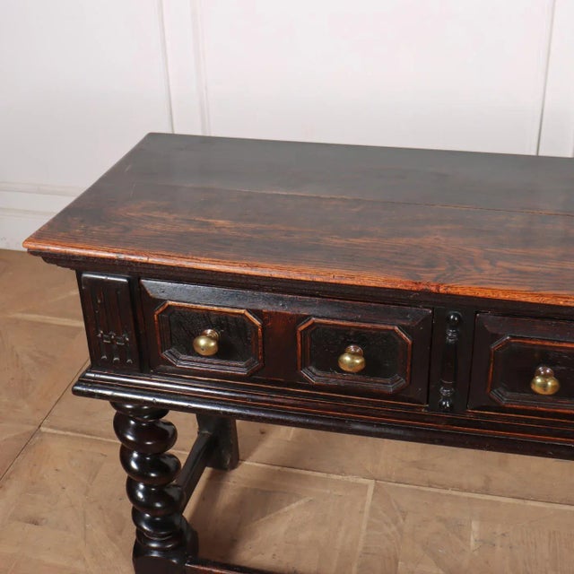 English Oak Dresser Base For Sale - Image 9 of 11