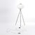 Floor Lamp in Opaline Glass and Brass, 1950s For Sale - Image 3 of 12