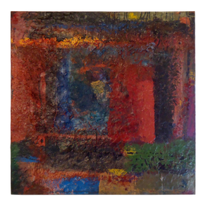 1960s Mid-Century Abstract Painting Signed by Artist
