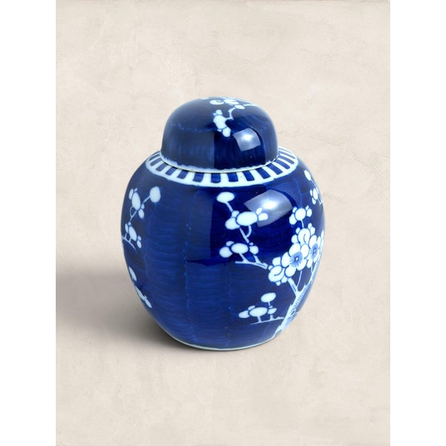 Blue Amazing Antique English Blue & White Porcelain Ginger Jar For Sale - Image 8 of 8