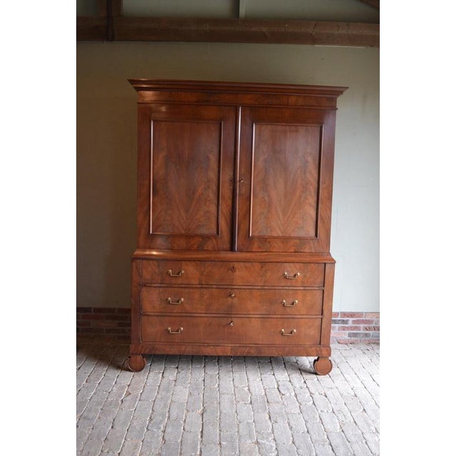 Antique Mahogany Cabinet, 1850s For Sale - Image 10 of 10
