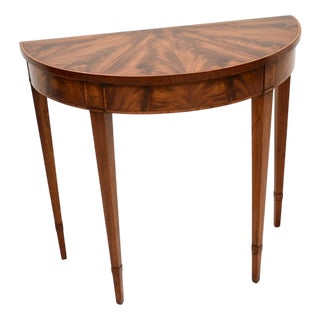 Antique Sheraton Style Console Table, 1910 For Sale