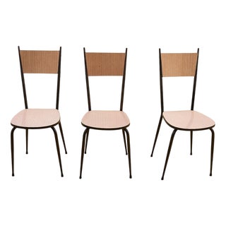 Vintage Formica Chairs, Set of 3 For Sale