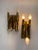 Metal Brass Wall Sconces attributed to Gio Ponti, Italy, 1970, Set of 2 For Sale - Image 7 of 8