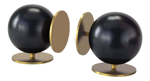 Regina Andrew Grant Steel Bookends, Black - A Pair