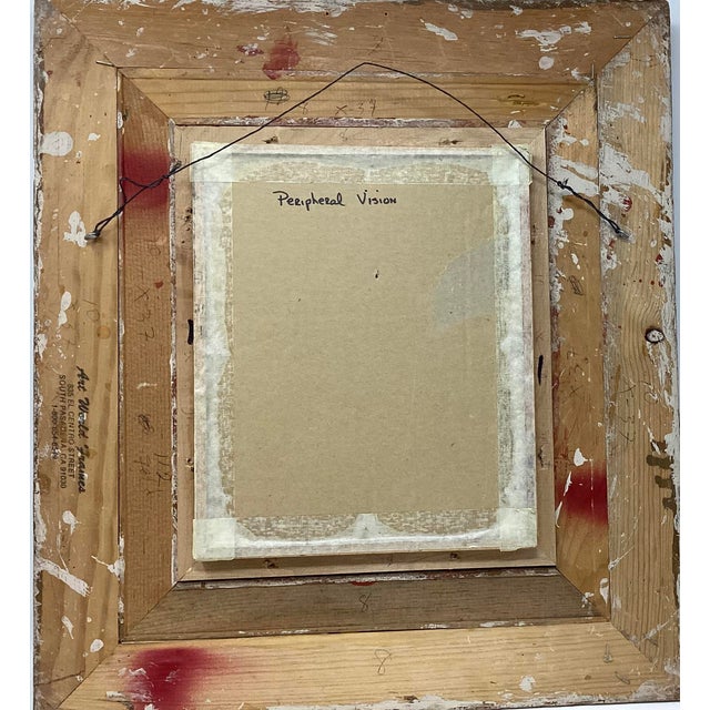 Harold T. Holden (1940-2023) "Peripheral Vision" Oil on Board. Signed. For Sale - Image 4 of 4