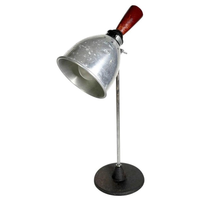 20th Century Industrial Table Lamp with Aluminium Shade, France For Sale - Image 17 of 17