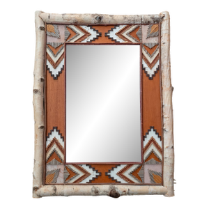 1990's Contemporary Rustic Adirondack Twig Folk Art Mirror by Jane Voorhees