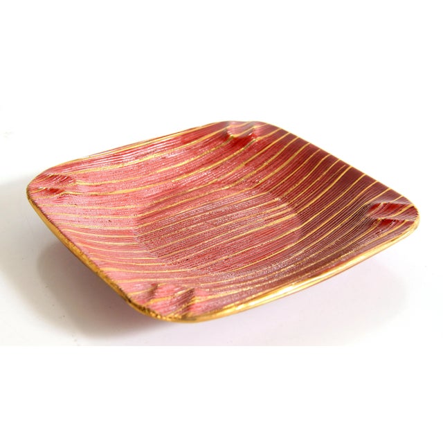 Mid Century Modern Italian Sgraffito Art Pottery Cigar Ashtray For Sale - Image 10 of 10