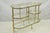 Vintage Mid Century Modern Brass 3 Tier Oval Frame Rolling Bar Cart Server Table For Sale - Image 15 of 15
